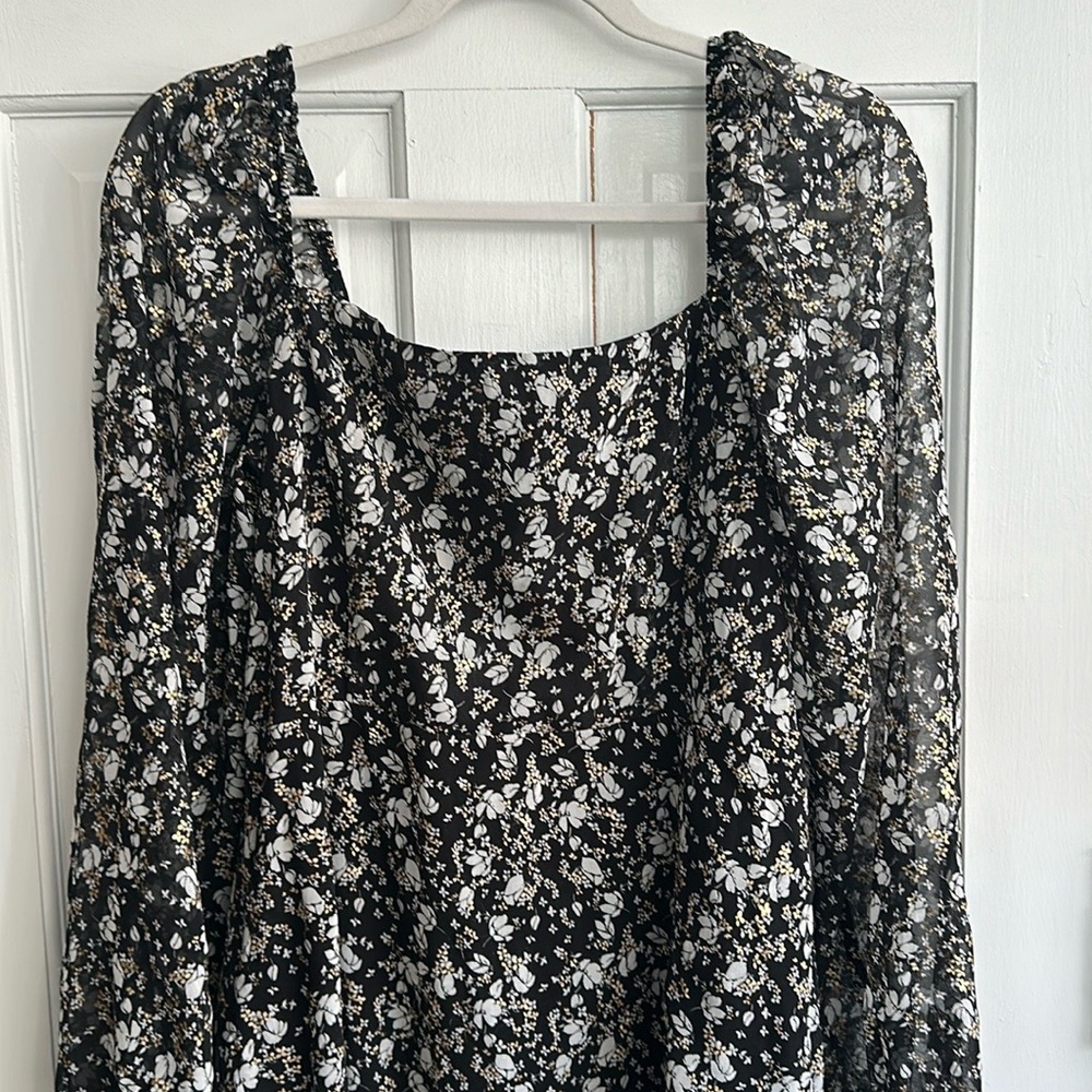 Floral Long Sleeve Dress